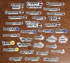 Ski Resort Stickers - Choose from over 50 ski resort stickers picture