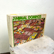 Vintage 1984 Animal Dominos Board Game Discovery Toys Made In Spain Ages 3 & Up picture