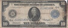 1914 $10 FRN FEDERAL RESERVE NOTE KANSAS CITY MN GREAT STARTER NOTE picture