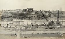 Antique 1915 Lock and Dam Ohio River Construction Cranes 8x10 Photo picture