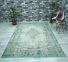 Old Turkish Rug, Boho Decor Rug, Oriental Wool Rug, Carpet, 5.68x9.19 ft. H-1736 picture