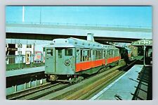 Boston MTA 0969, Train, Transportation, Vintage Postcard picture