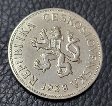 1938 Czechoslovakia 5 Korún Coin picture