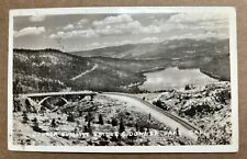RPPC. Donner Summit. Bridge and Donner Lake. California Real Photo Postcard picture