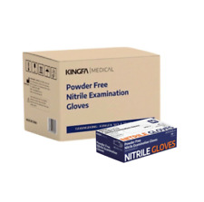 Kingfa Blue Nitrile Medical Gloves FDA Powder & Latex Free Disposable 3 mil picture