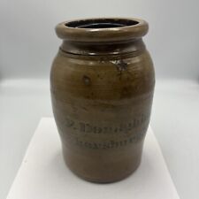Antique A.P. Donaghho Parkersburg West Virginia Salt Glazed Stoneware Jar picture