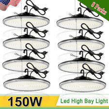 8 Pack 150W UFO LED High Bay Light Shop Industrial Commercial Factory Warehouse picture