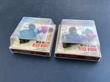 Lot of 2 VTG COX Black Widow .049 Airplane Engine #150 Clear Plastic Case/Box picture