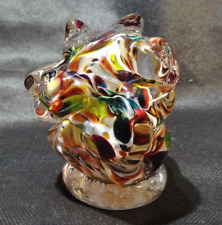 Glass Bolivar GES Style Droopy Taffy Blob Art Glass Paperweight 3