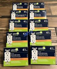 ( 40 PCS)Leviton GFNT2-4W 20A 125V GFCI Outlets Self-Test Slim White picture