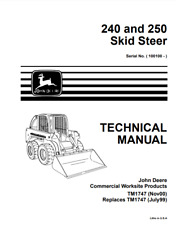 John Deere 240 250 Skid Steer Technical Manual PDF/USB - TM1747 picture