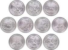 2012 P&D National Park Quarter 10 Coin Set Uncirculated Mint State 25c picture