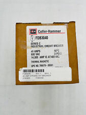 Eaton Cutler-Hammer  FDB3040 Circuit Breaker 40A Trip, 600V Class #K-84A picture