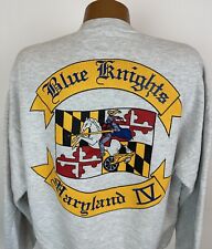 Vintage 90s Blue Knights Maryland IV Sweatshirt L / XL Motorcycle Club Grunge  picture