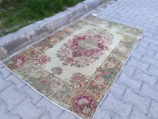 Muted Vintage Tribal Turkish Area rug Anatolian Handmade Wool carpet picture