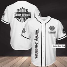 Personalized Harley-Davidson Baseball Jersey 3D S-5XL Gift For Loves Motor picture