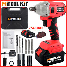 1/2'' Cordless Electric Impact Wrench Gun with Li-ion Battery High Power Driver picture