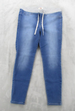 l.e.i. Pull-On Skinny Jeggings Women's XL Blue Light Wash Stretch Mid-Rise picture