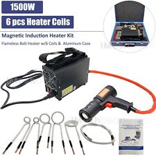 1500W Magnetic Induction Heater Kit Tool for Automotive Flameless Heat+6 Coils picture