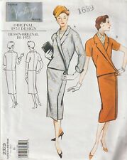 Vogue's Vintage Model Pattern c1999 Misses Top & Skirt, Size 16, FF picture