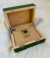 Rolex Watch Box Case Storage Watch Green Datejust Display FAST PRIORITY SHIPPING picture