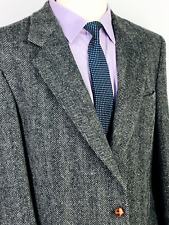 42R English Manor Poland Mens 2 Button Pure Wool Tweed Blazer Sport Coat picture