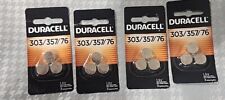 12 Duracell 303 357 76 Watch and Calculator Batteries (3 x 4 Packs) picture