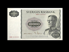 Reproduction Rare Sweden Sveriges 10000 Kroner 1958 Banknote Antique picture