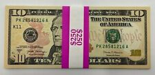 NEW Uncirculated TEN Dollar Bills Series 2017A $10 Sequential Notes Lot of 25 picture