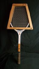  Vintage Slazenger Windsor Tennis Racket And Press Fibre Welded Throat  picture