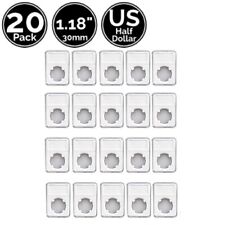 20 Pack 1.18 Inch 30 mm Slab Coin Display Holder Direct Fit For US Half Dollar picture