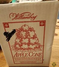 Vtg Colonial Williamsburg Apple Cone Wood Fruit Topiary Centerpiece 10