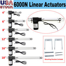 12V 6000N Electric Linear Actuator Motor W/ Brackets for Auto Car Door Opener CL picture