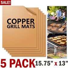 Easy BBQ Grill Mat Copper Pad Non Stick Barbecue Bake Cooking Mat Chef Reusable picture