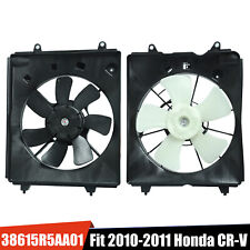 AC Condenser Radiator Cooling Fan Pair For 2010-2011 Honda CR-V CRV Left+Right picture
