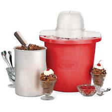 4-Quart Electric Ice Cream Maker, Red picture