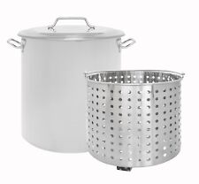 CONCORD Stainless Steel Stock Pot w/ Steamer Basket Cookware Boiling Steaming picture