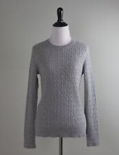 BROOKS BROTHERS $328 100% Italian Cashmere Cable Knit Sweater Top Size Small picture