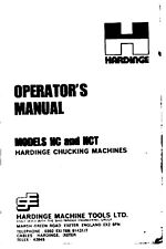 Operator Instruction Manual Fits Hardinge HC & HCT Chucking Machines picture
