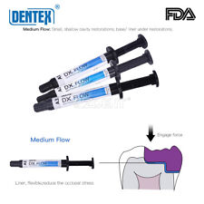 DENTEX Dental Flowable Light Cure Composite Resin Medium Flow A1/A2/A3 3g USA picture