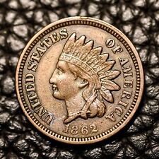 (ITM-5159) 1862 Indian Cent ~ AU Condition ~ COMBINED SHIPPING picture