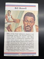 1981-True Value Booklet Card. Bill Russell # 193 All-Time Great Sports Stars Col picture
