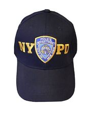 NYPD Baseball Hat New York Police Department Navy & Gold One Size picture
