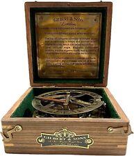 Antique Sundial Compass, Nautical Maritime Gilbert & Sons London Compass picture