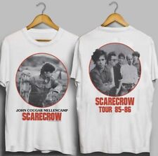 Vintage 80s John Cougar Mellencamp ScarecrowTour Double Sided T-Shirt new new picture