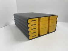 Vintage Letraset Case 5 Drawer Black & Yellow , G&R Associati Italy Dry transfer picture