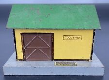 AC Gilbert American Flyer Metal Tool Shed w/ green roof #585 - S Gauge picture