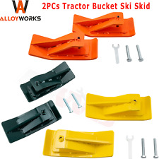 2PCs Tractor Bucket Protector Ski Edge Tamer Skid Protector Snow Removal picture