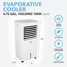 Perfect Aire PEVP240 Evaporative Cooler 250-sq ft Portable 240-CFM White picture