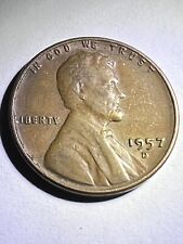 1957 D WHEAT PENNY DATE ERROR picture
